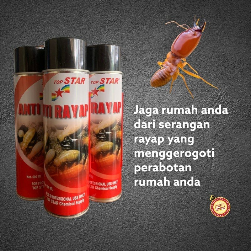 Obat Anti Rayap Semprot Spray Top Star 500ml Pembasmi Rayap