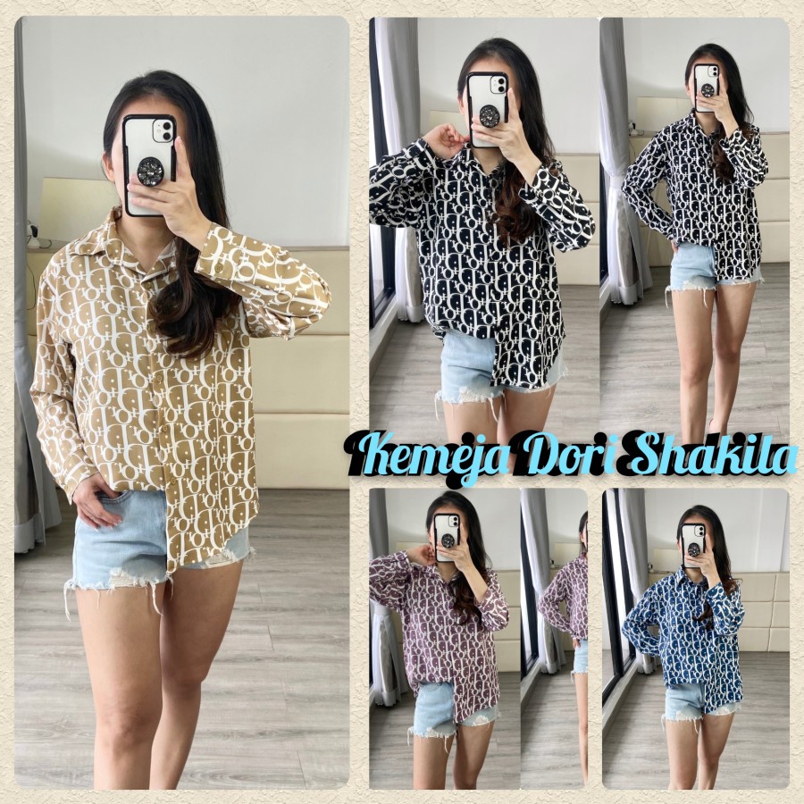Baju Wanita Kemeja Jumbo Lemiki dan DORI SHAKILA DAN CIRCLE DAN LISTA DAN MIKI Dan Aulia
