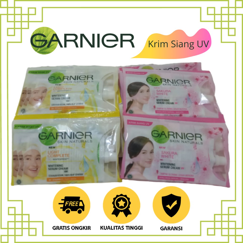 GARNIER Krim Siang UV Sachet 7ml *New