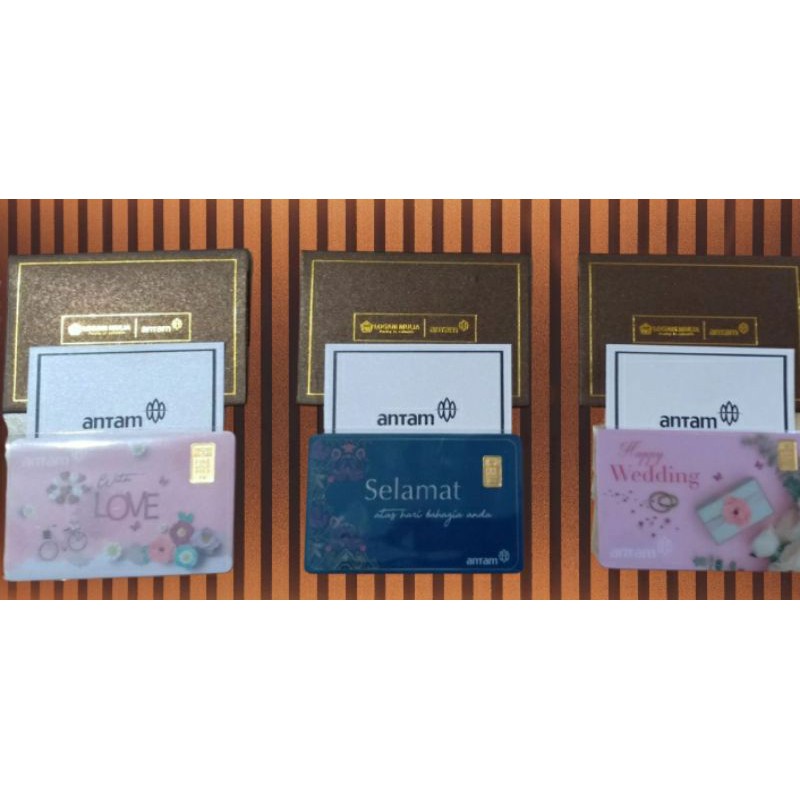 Emas logam mulia Antam Gift series Happy Wedding 1 gram Emas logam mulia Antam Gift series Happy Wedding 1 gram