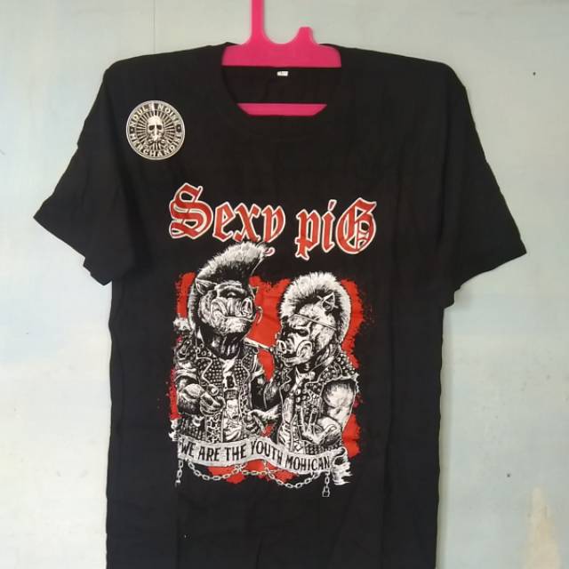 Kaos Band Music Punk Sexy Pig
