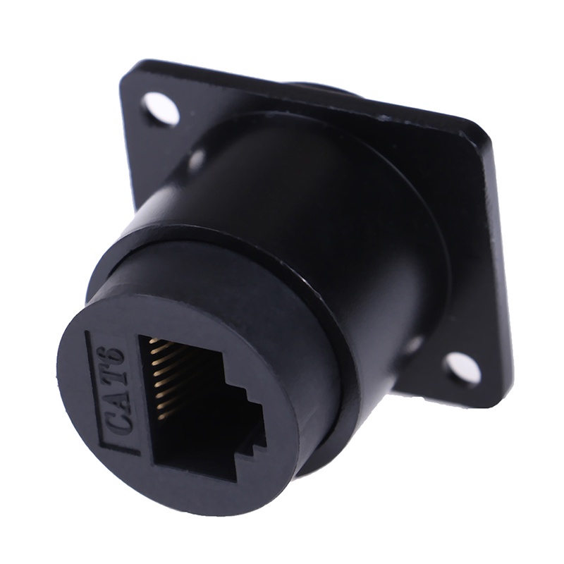 【Theredsunrisesiwy.id】RJ45 D-type module socket female signal connector cat6 panel mount network