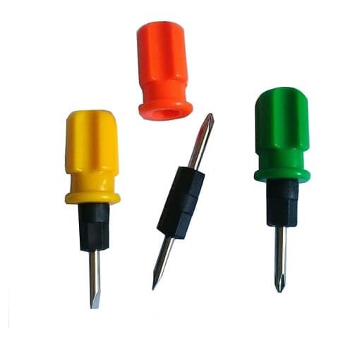 Obeng Cebol bolak balik ( plus & minus ) with magnet Obeng Pendek