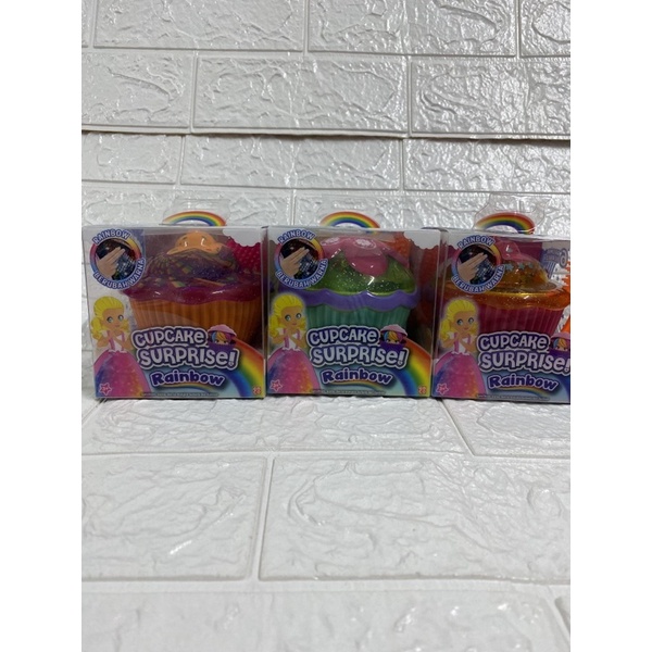 emco cupcake surprise rainbow mainan anak-anak