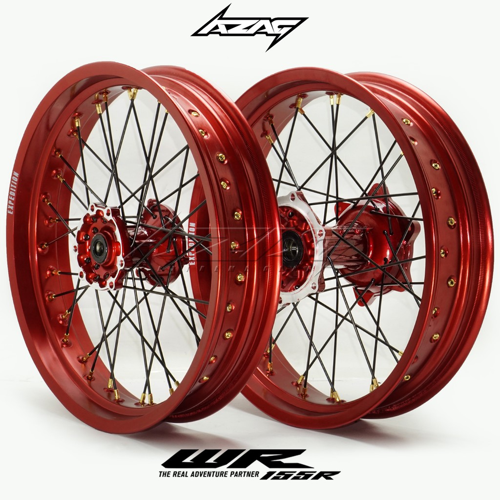 Velg Set Supermoto WR Expedition RED Anodized