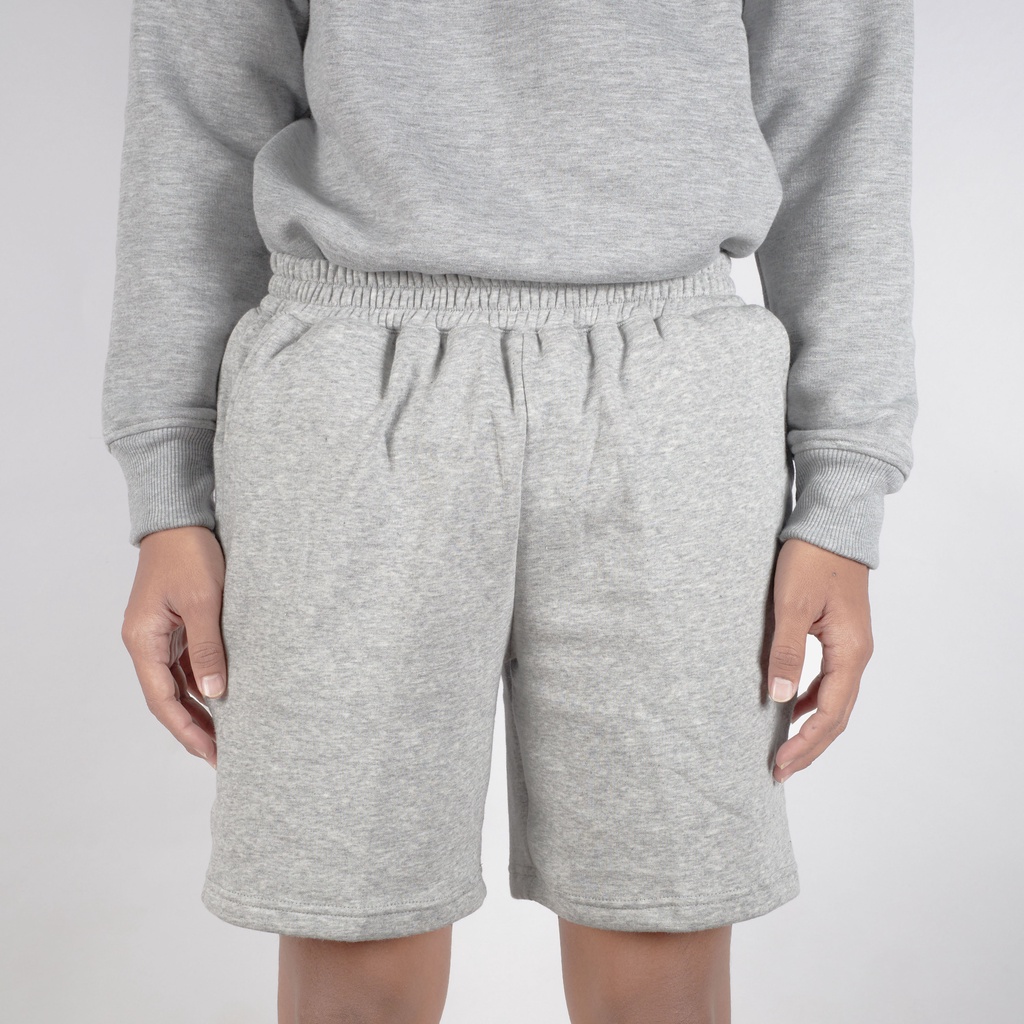 SHORT SWEATPANTS GREY MISTY