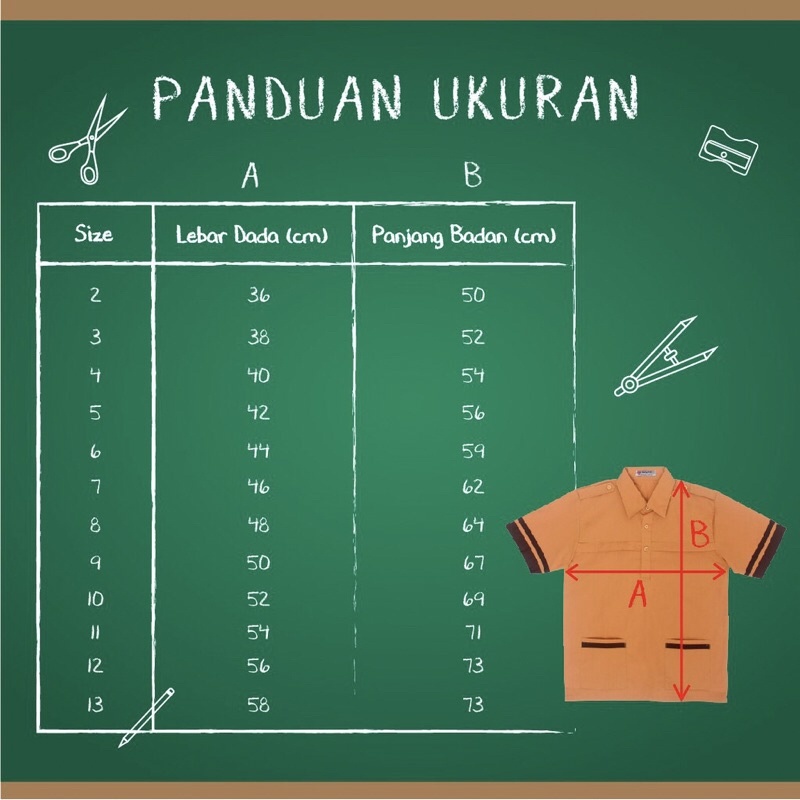 KARMILA Baju Pramuka Siaga Tangan/Lengan Pendek - Seragam Sekolah - Baju Seragam PRAMUKA LIST BAHAN KATUN