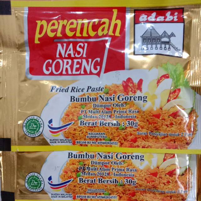 

Bumbu perencah nasi goreng Adabi 30 gr