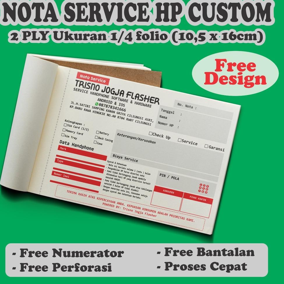 

(R6J4) ★ CETAK NOTA SERVICE HP CUSTOM 2 RANGKAP - SURAT JALAN - KWITANSI - BON - PROSES CEPAT //Harga@terkini