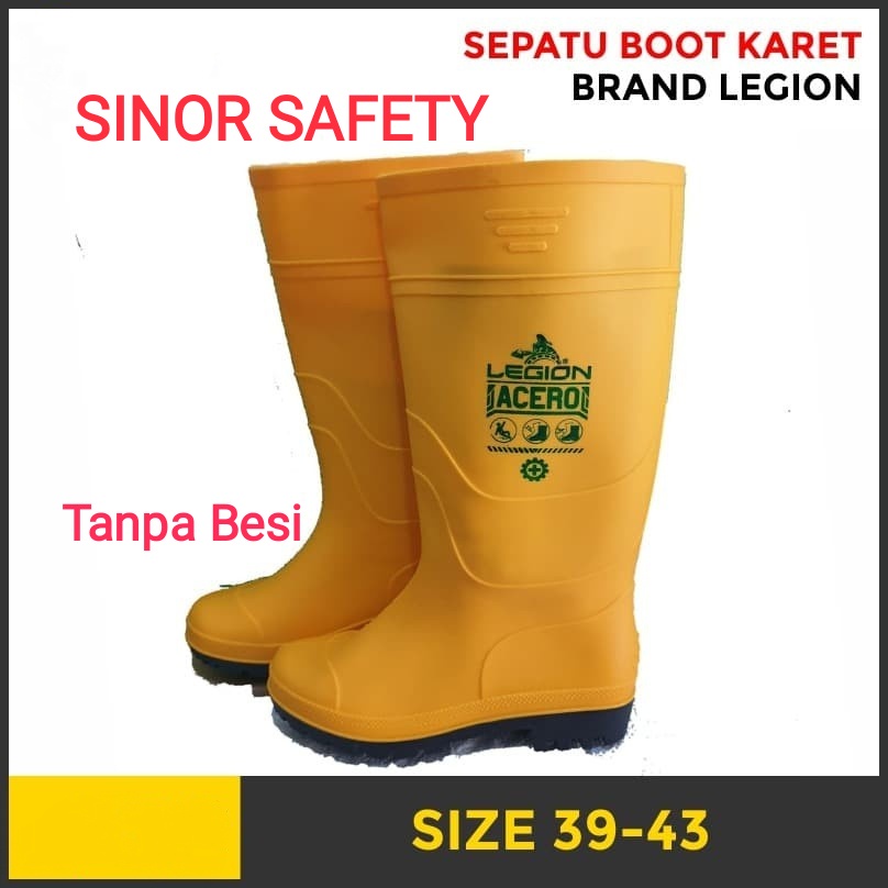 Sepatu Boot Legion ACERO NON BESI Sepatu SAFETY Boot Legion UJUNG TANPA BESI