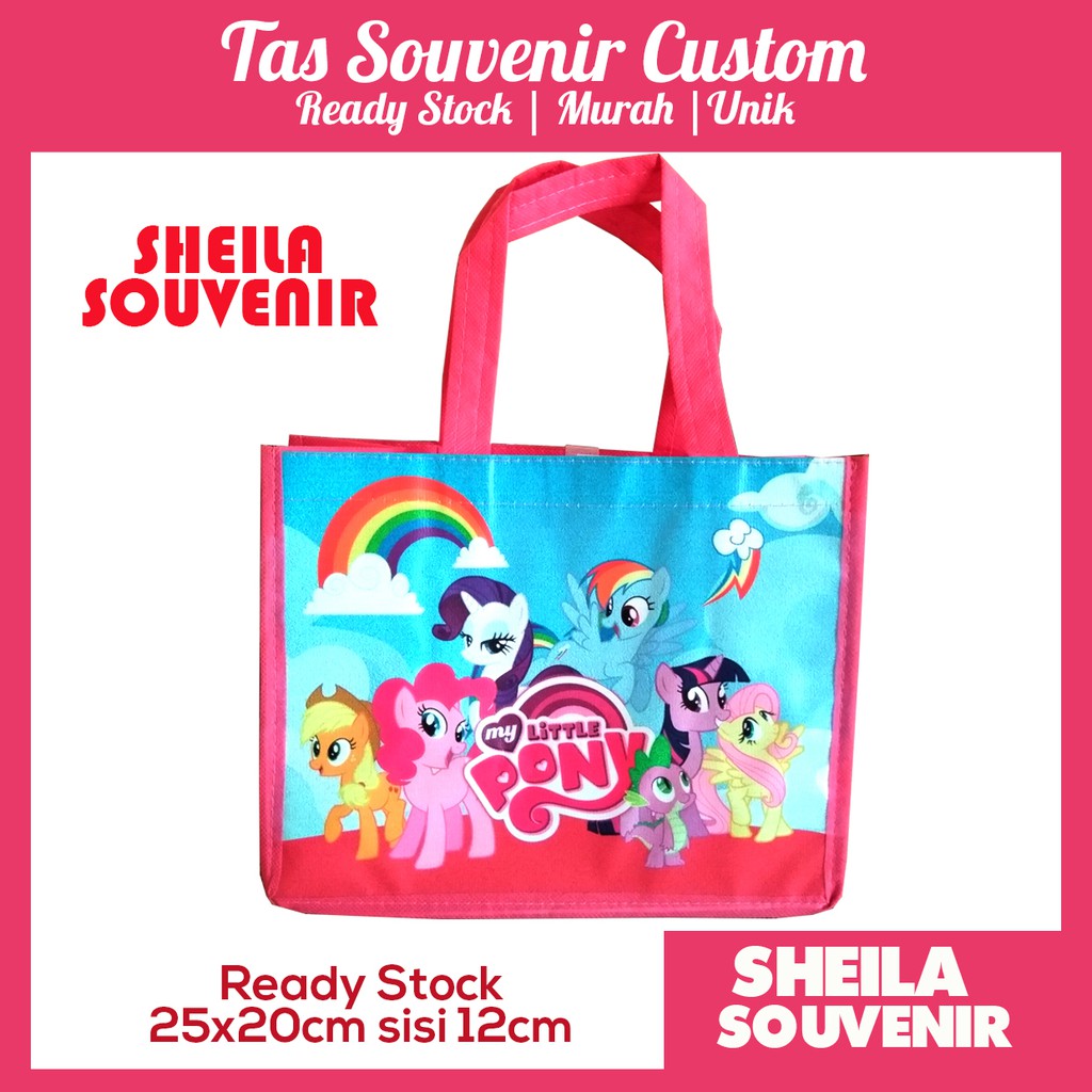 

Tas Ultah Anak Little Pony | Tas Jinjing Souvenir Ultah | Tas Ulang Tahun Little Pony