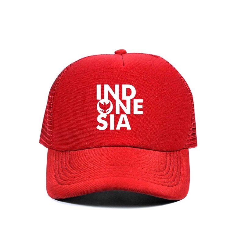 Topi Trucker Indonesia 3 Baris