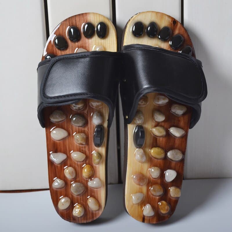 Sandal Batu Giok Agate Kesehatan | Refleksi | Sandal Terapi Kesehatan | Bisa COD