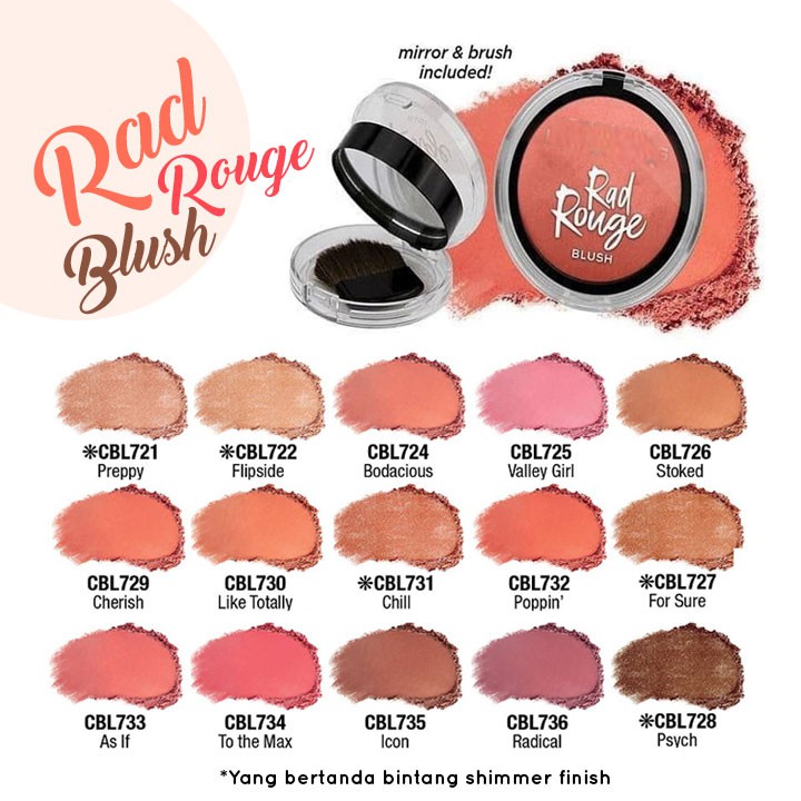 BLUSH ON PEMERAH PIPI ROUGE BLUSH BY L COLORS
