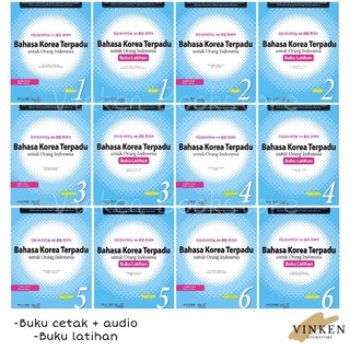 Bahasa Korea Terpadu Untuk Orang Indonesia + Audio 1 2 3 4 5 6 | Belajar Bahasa Korea Buku Bahasa Korea