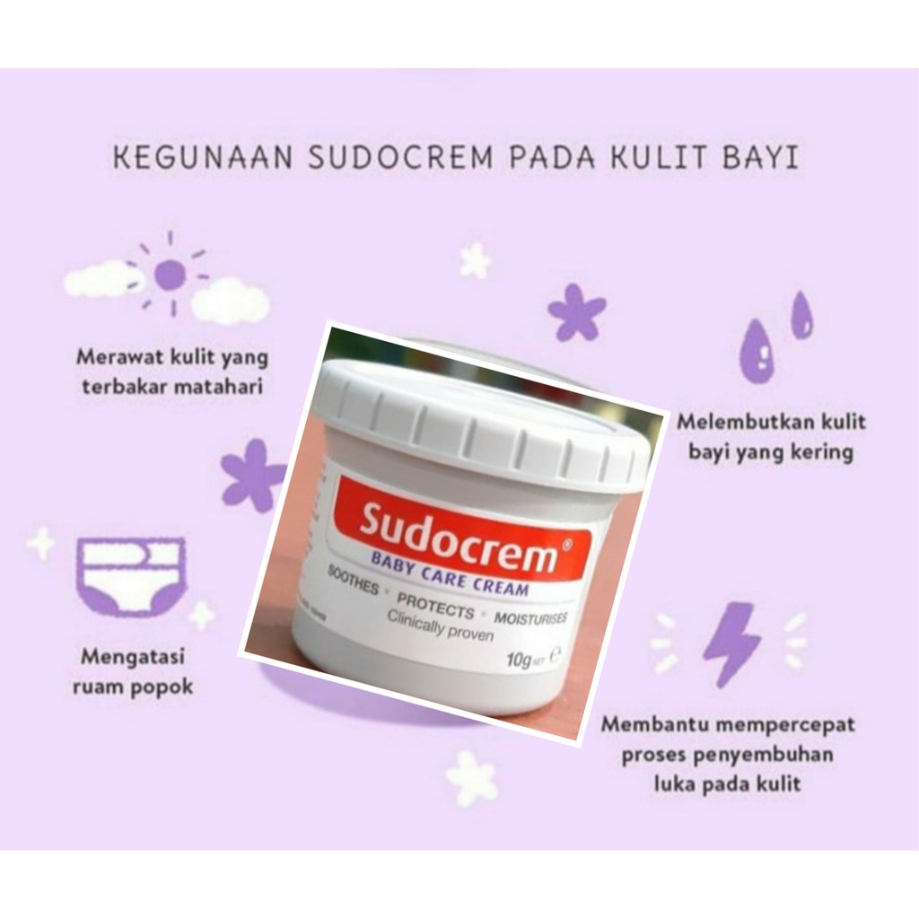 ORIGINAL Sudocrem 125gr Baby Care Cream Sudocream Sudocream Baby Anti Ruam