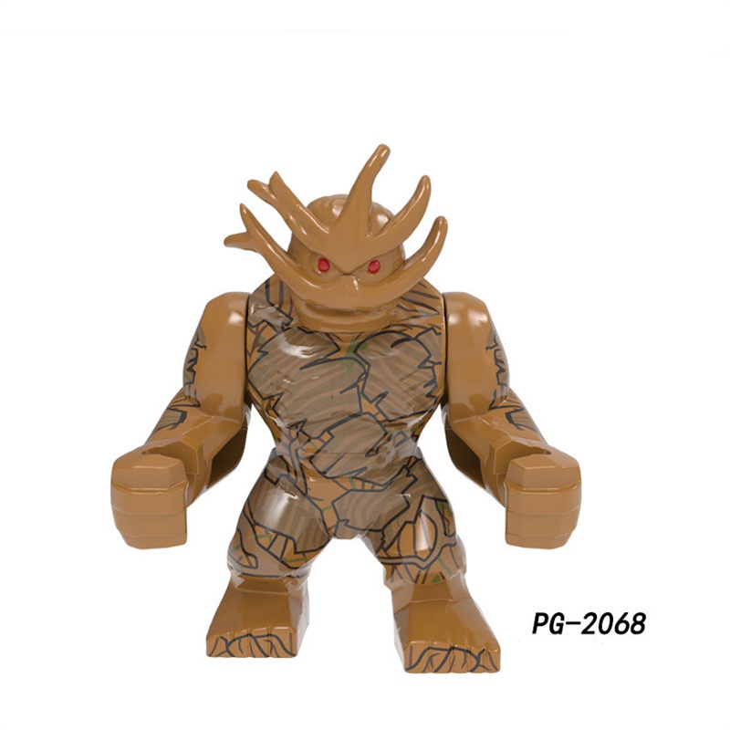 1pc Mainan Puzzle Balok Bangunan Super Hero Thanos Venom Groot Bahan ABS Untuk Hadiah Anak