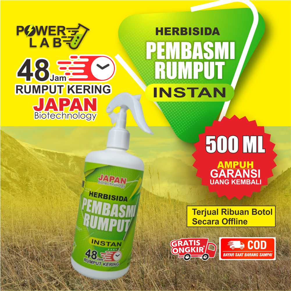 Terlaris Herbisida Kontak Racun Obat Pembasmi dan Pembersih Tanaman Rumput liar Gulma Instan Paling 
