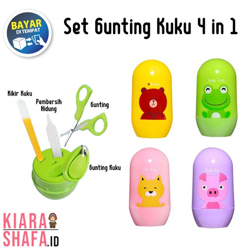 Kiarashafa - Gunting Kuku Bayi Set 4 in 1 - Baby Nail Clipper Set 4 in 1