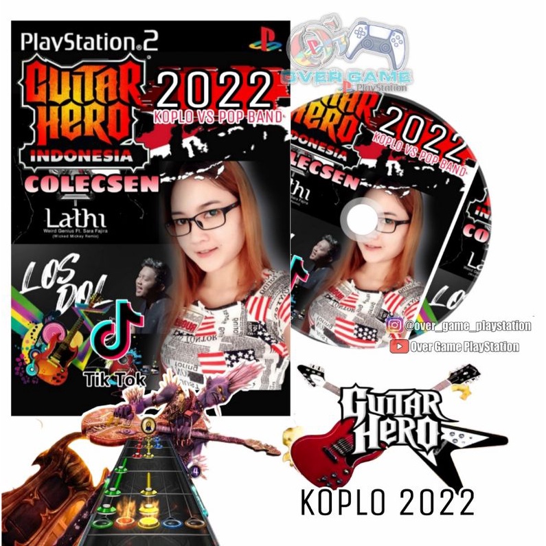 KASET PS2 GUITAR HERO DANGDUT KOPLO 2022