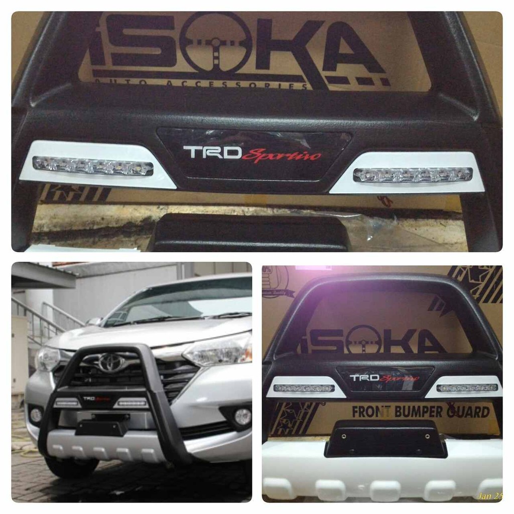 Tanduk / Bumper Depan Grand / All New / Great Avanza / Xenia / Veloz Model TRD Sportivo with DRL