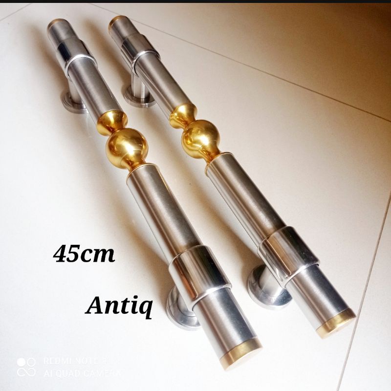 Handle pintu mewah Stainless kuningan / Gagang pintu rumah 45cm komet