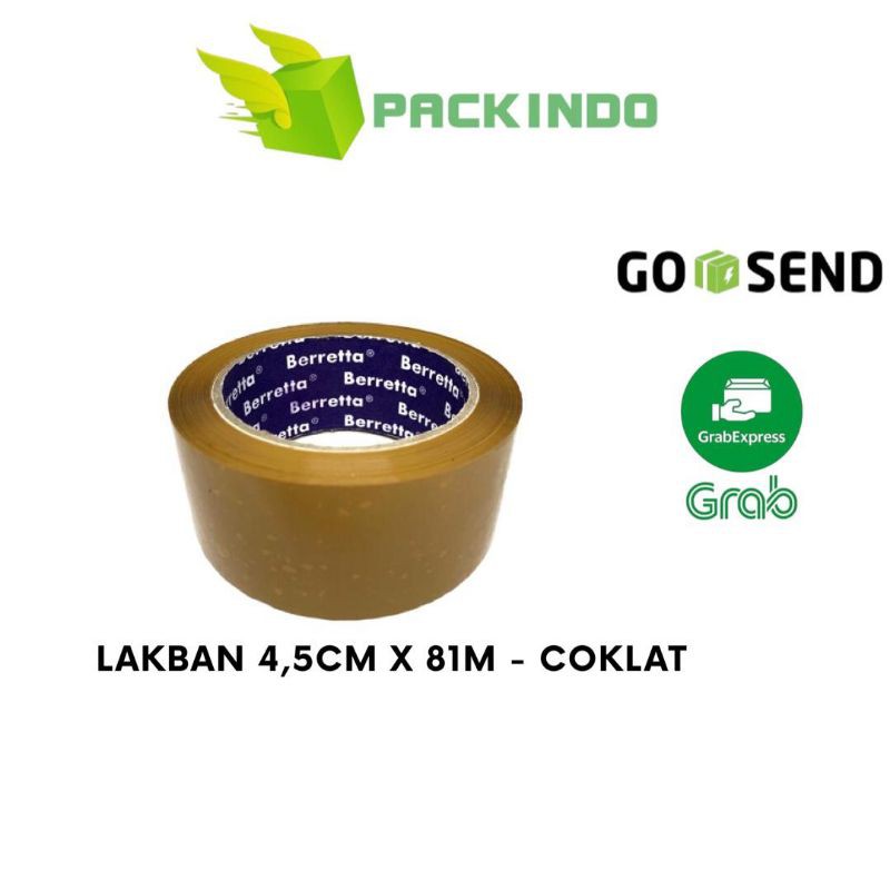 

Lakban Coklat Berreta 4,5cm x 81m