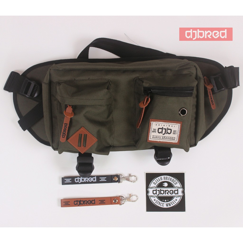 Tas Slingbag Original Djavu Branded DJEBRED - Hijau Army