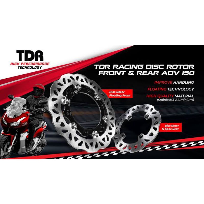 Diskbrake Discbrake Disk Disc Brake Piringan Cakram Depan Floating Belakang TDR Racing Honda ADV 150