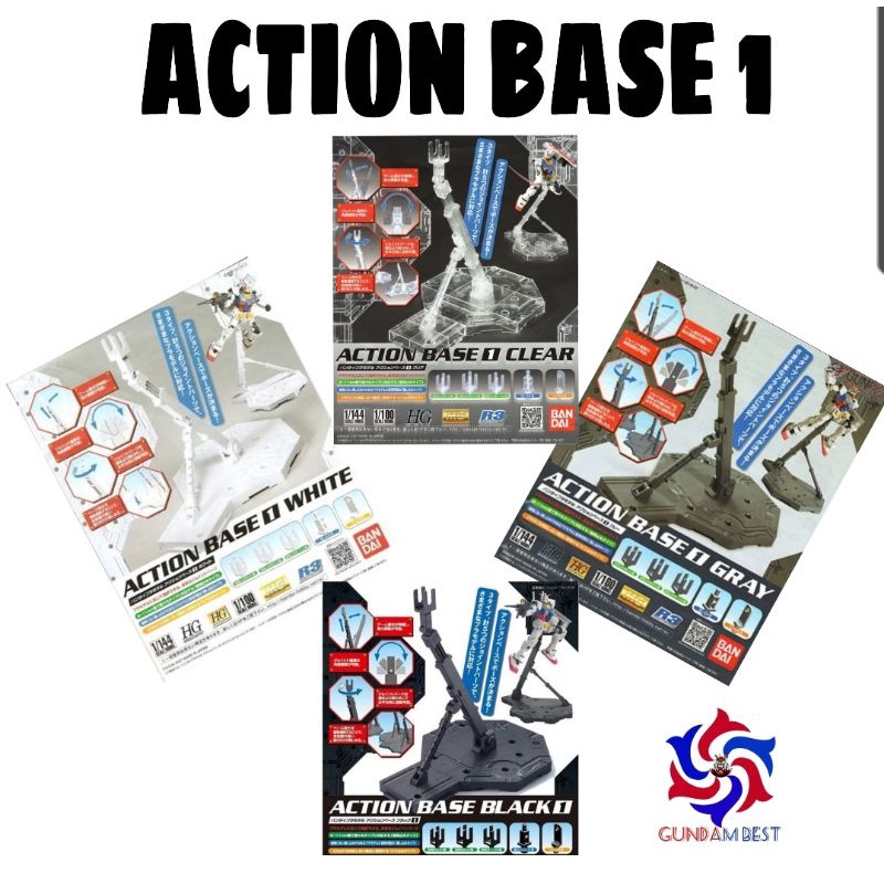 Action Base 1 (White, Black, Gray, Clear)