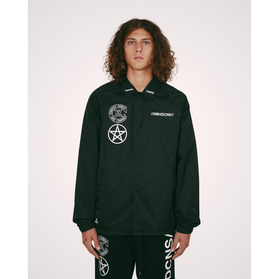 Original Neighborhood x Converse black coach jacket