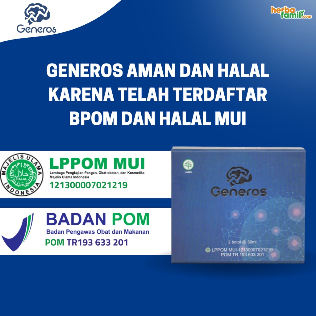 [PROMO] GENEROS 100 % ORIGINAL MENINGKATKATKAN KECERDASAN OTAK ANAK