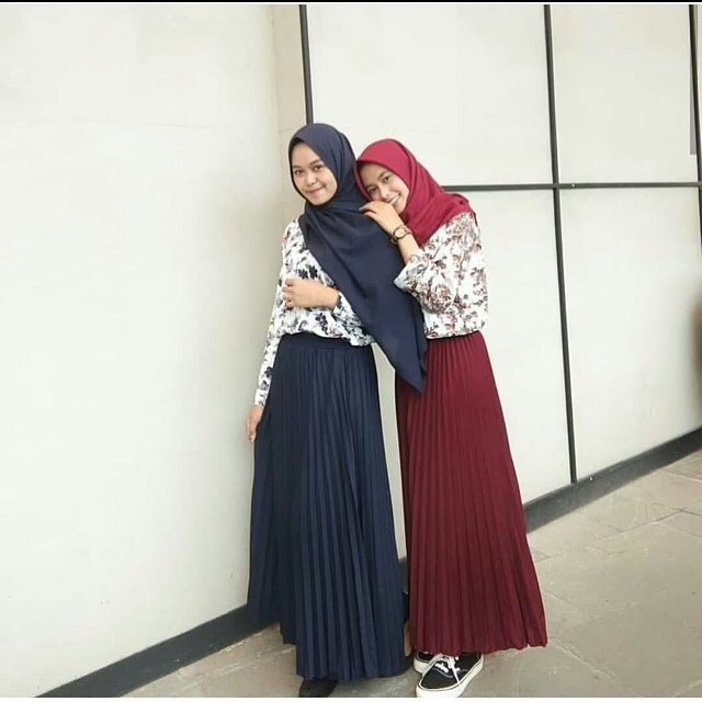 (JUMBO) ROK PLISKET MURAH - rok rempel pleated skirt Mayung