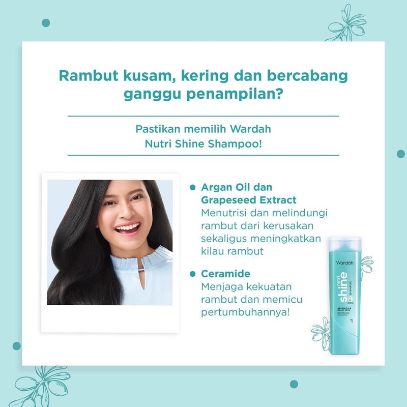 Wardah Nutri Shine Shampoo 170 ml