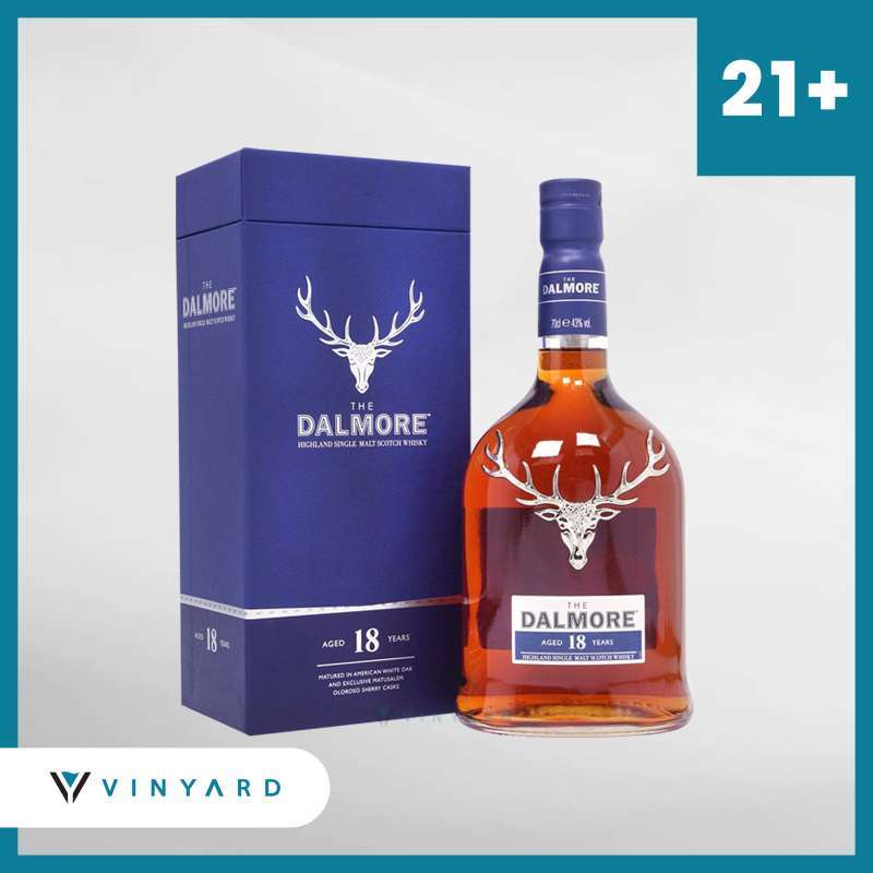Dalmore 18Yo 700 ml ( Original &amp; Resmi By Vinyard )