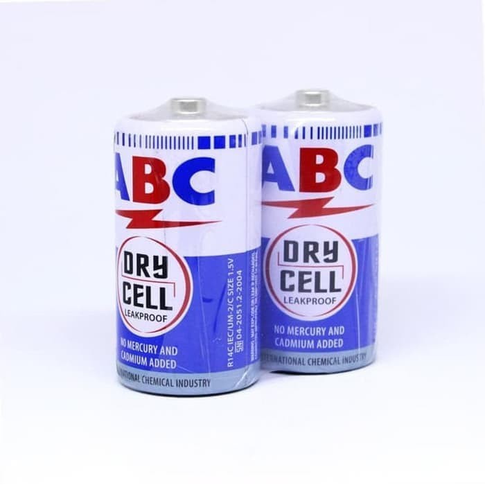 

Battery ABC Biru Sedang Size C / 1 Pack isi 2 Pcs