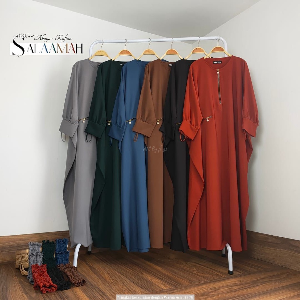 Abaya salaamah kaftan/abaya premium/gamis abaya premium/abaya model kaftan/abaya kaftan ori/abaya ka