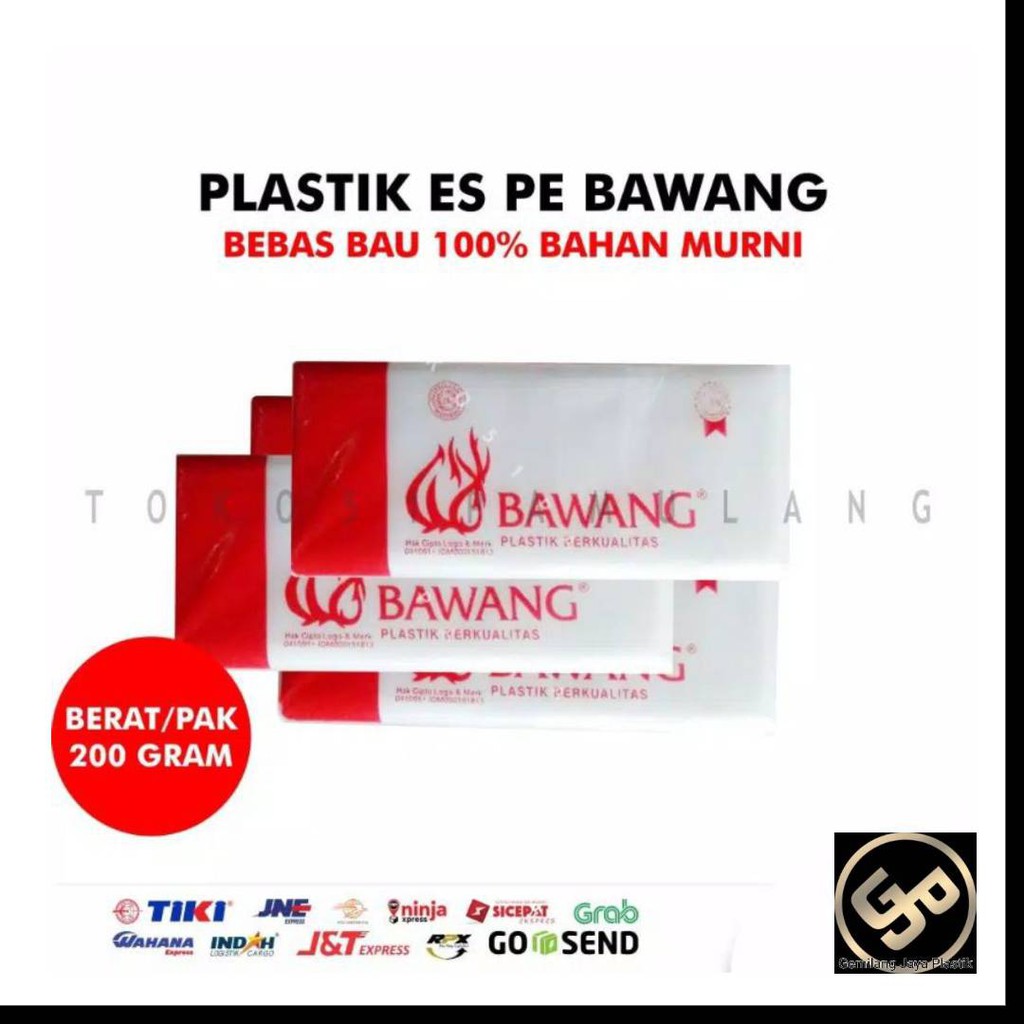 PLASTIK PE BAWANG / PLASTIK ES /PLASTIK GULA / PLASTIK MINYAK 10x20 , 12x25 , 15x30 , 20x35