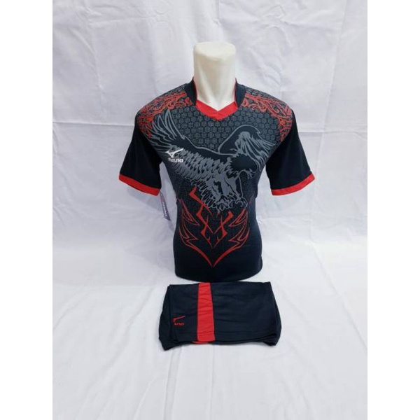 Jersey Baju Bola Baju Setelan Dewasa Pria Wanita Baju Olahraga Sepak Bola Futsal Voli Badminton Tenis Volley Bermotif Garuda