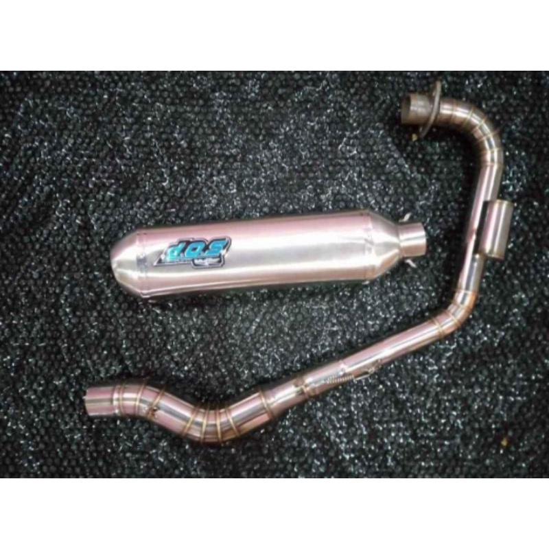 KENALPOT HEREX DOS KAPSUL LEHER POWER BOOM SAMPING BUAT MOTOR CB GL MP PRIMUS TIGER HEREX