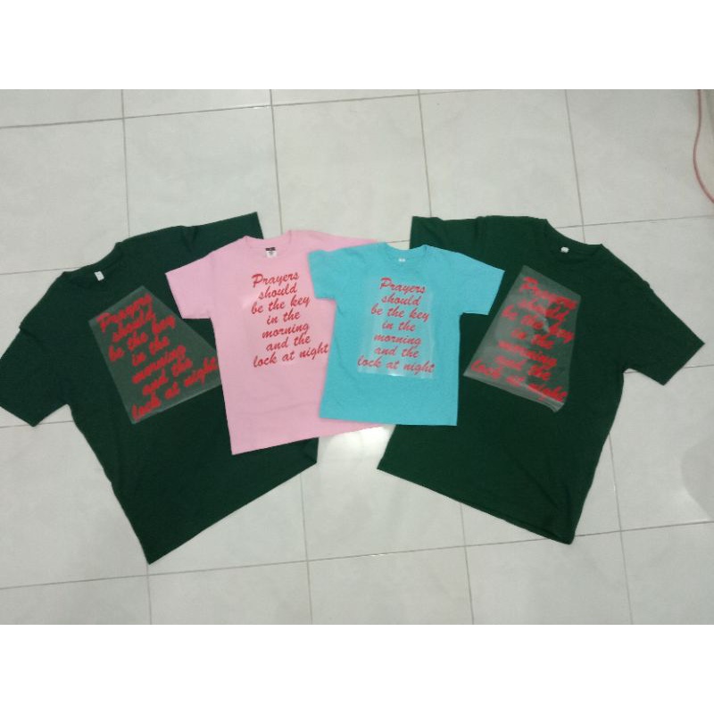 Paket Sablon Baju Seragam Keluarga 4 Kaos Fayola