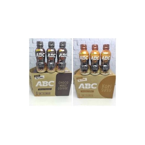 

Kopi susu abc 200ml isi 24 botol