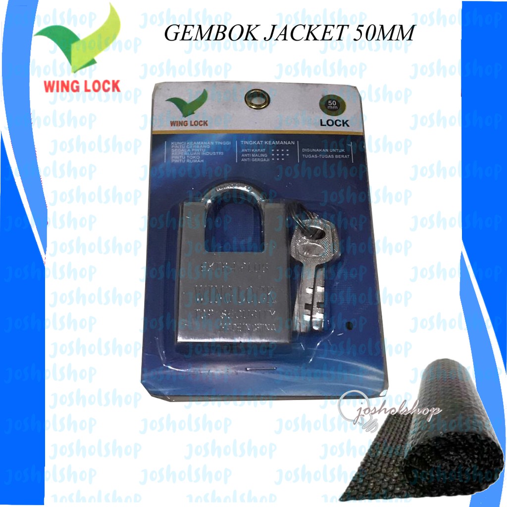 Winglock Gembok Jaket 50MM