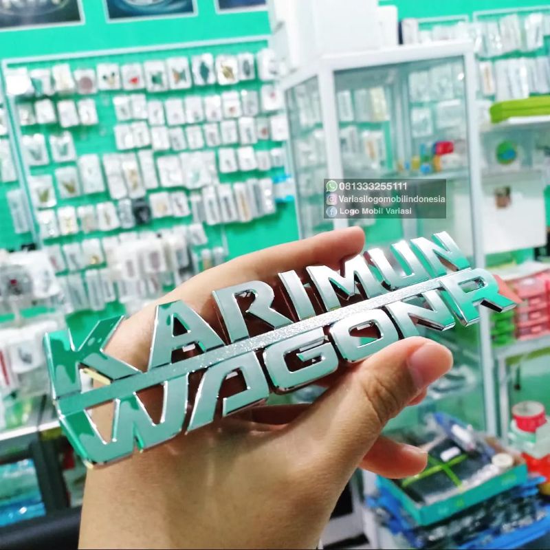 Emblem logo suzuki karimun wagonR wagon R ukuran original bagasi