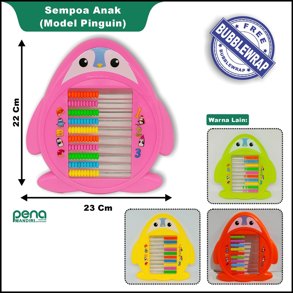 Simpoa | Sempoa Aritmatika | Alat Hitung | Sempoa Anak | Sempoa Fancy | Sempoa Pinguin