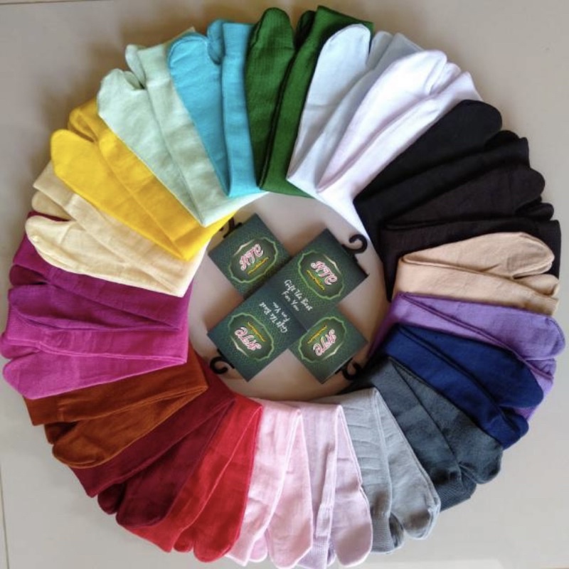 KAOS KAKI JEMPOL MUSLIMAH Bahan polyster / KAOS KAMI MURAH DAN TEBAL-Random/acak