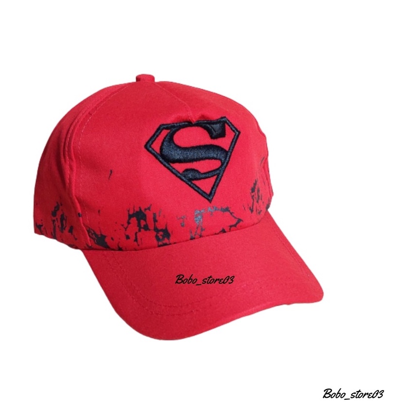 TopI Baseball Anak COWOK Logo SUPERHERO BORDIR Gaya HipHop Motif Kartun Gya Ko terbaru-1