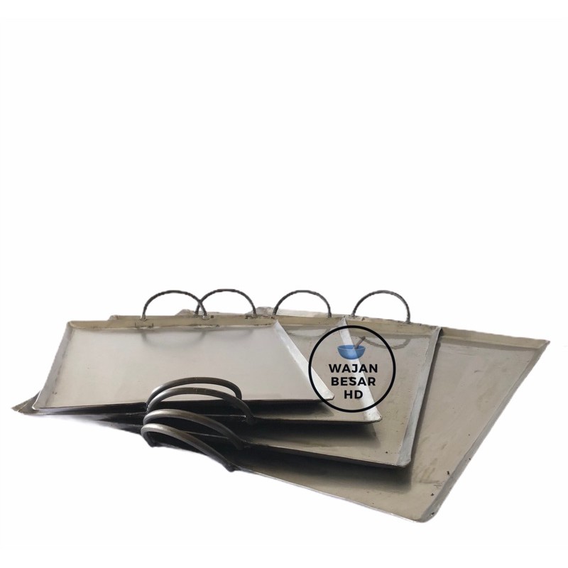 Wajan Plat Besi Pembakaran Roti Kebab Burger Sosis