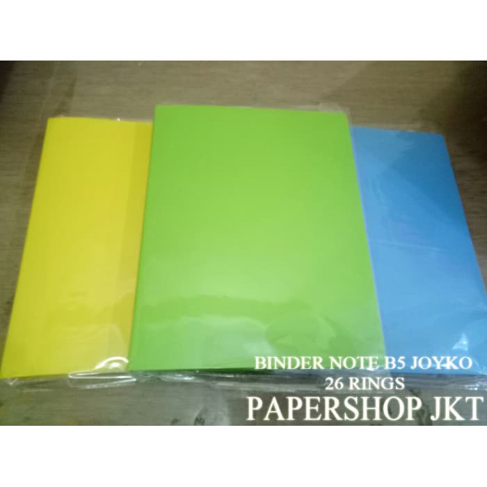 

Binder Loose Leaf - Binder Polos - Binder Plastik Binder File Note B5 Joyko Full Warna Cover! -