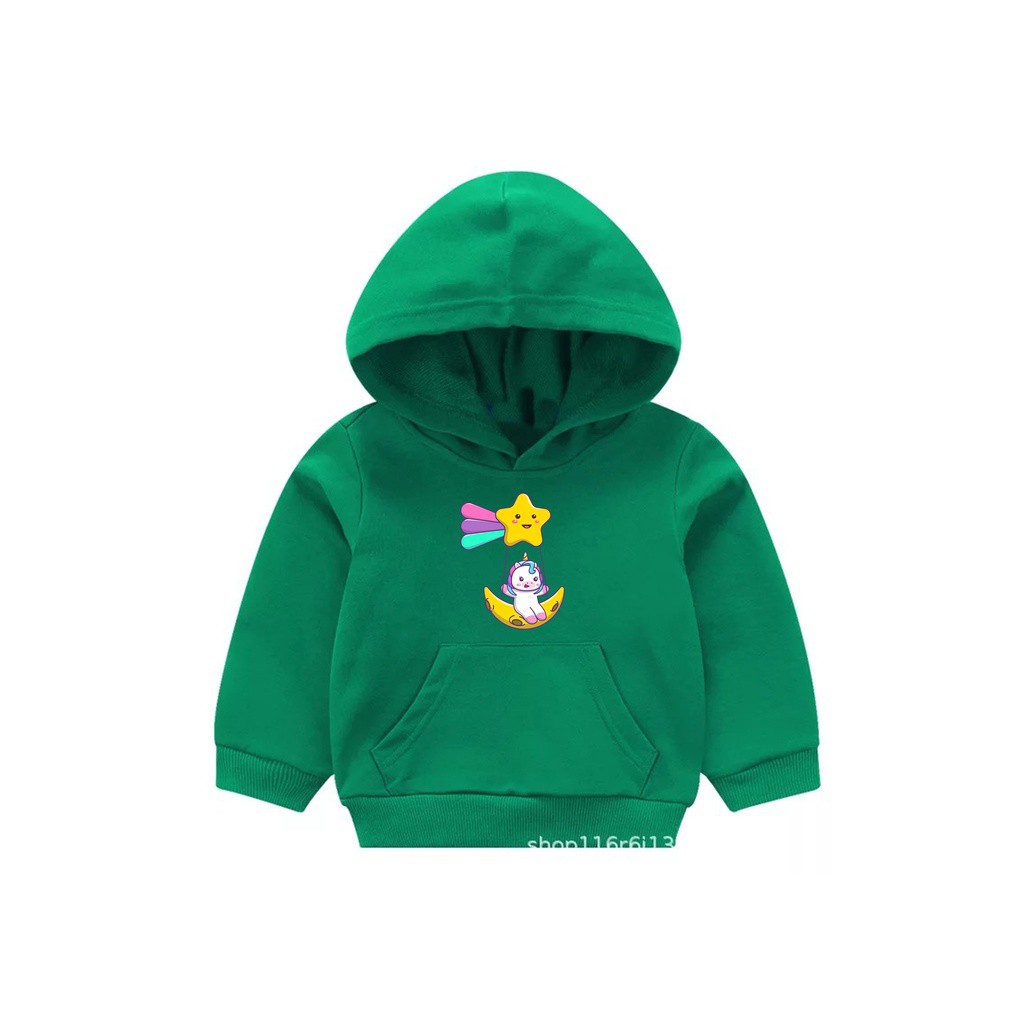 HOODIE ANAK UNICORN MOON SWING SWEATER MURAH